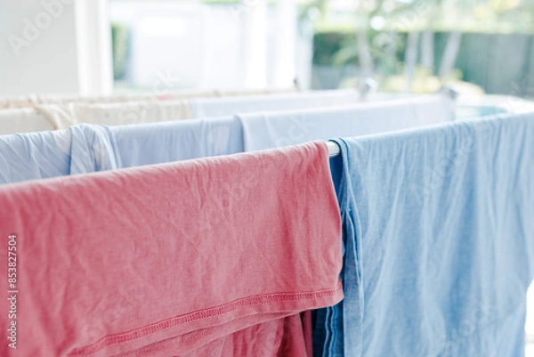 Obraz Washing clothes at home