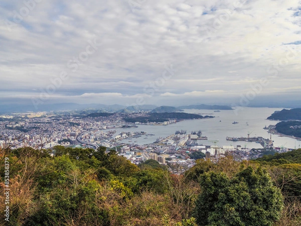 Fototapeta 【長崎県】佐世保市・弓張岳展望台