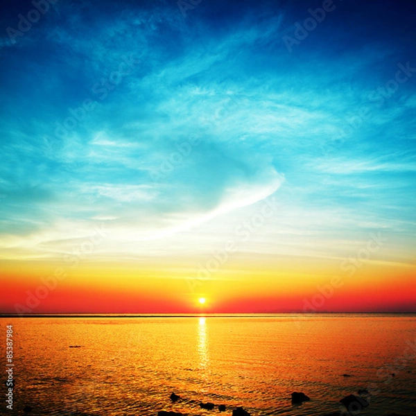 Obraz Beautiful Sunset Over Sea