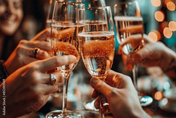 Obraz Soirée joyeuse entre amis