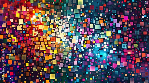 Fototapeta Symphony of Vibrant Abstract Curves and Patterns