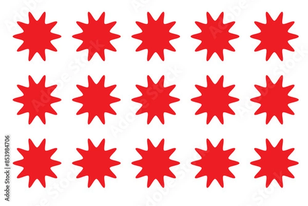 Fototapeta red  star brush