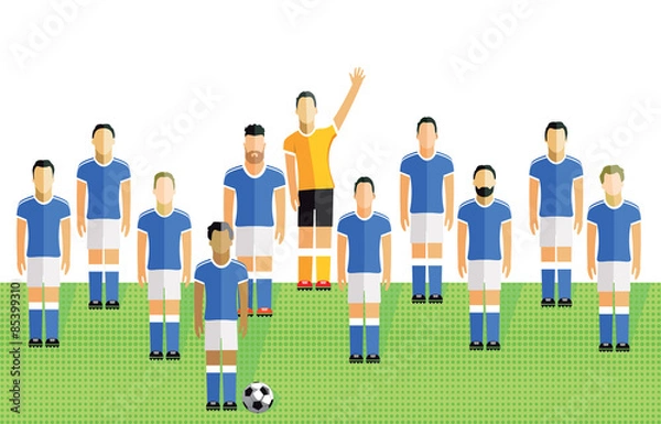 Fototapeta Fußballmannschaft