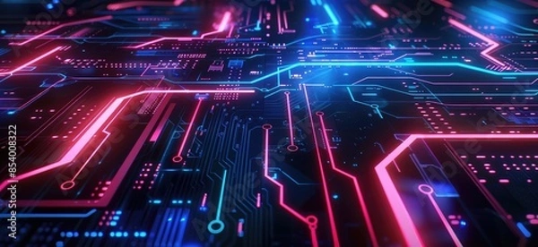 Fototapeta Abstract Technology Network Background.  Network Background