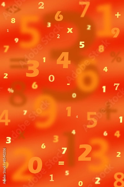 Fototapeta Numbers