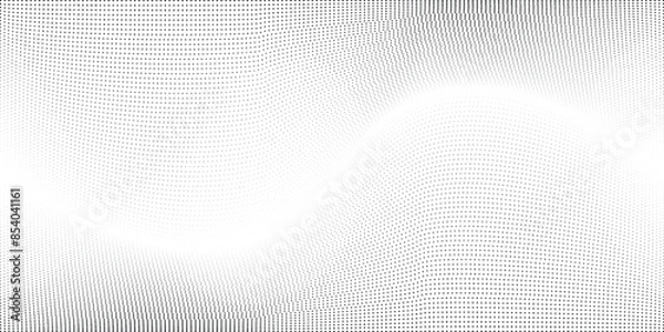 Obraz Abstract white and grey gradient circle background with halftone dots decoration.