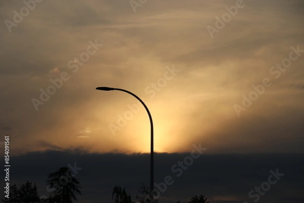 Obraz sunset in the city