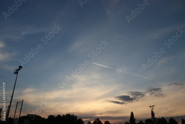 Obraz sunset in the city