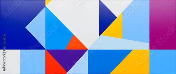Fototapeta abstract and contemporary illustration with geometric shapes and patterns