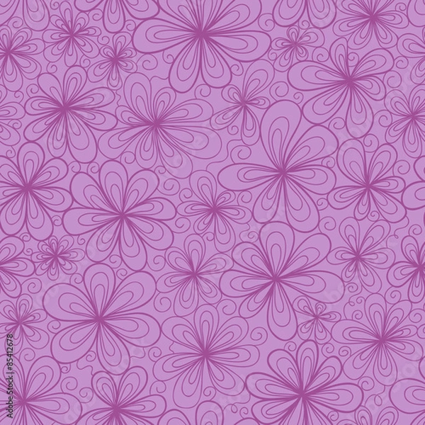 Obraz Stylized vector doodle flowers