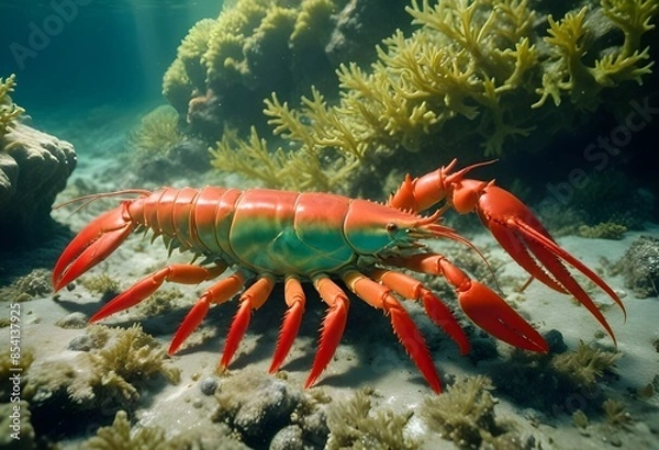 Obraz lobster on the beach