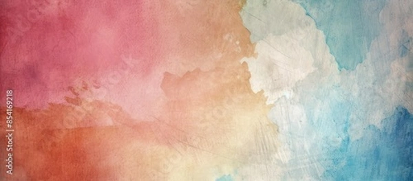 Fototapeta Abstract Watercolor Background with Pastel Hues