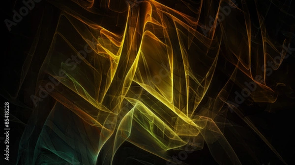 Obraz Abstract dark background with soft lightning