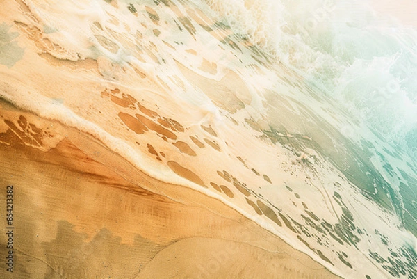 Fototapeta view of an abstract landscape of sandstone rock formations, swirling patterns and shades