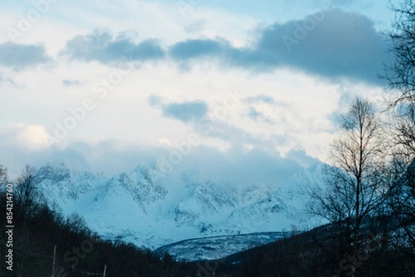 Obraz snow covered mountains