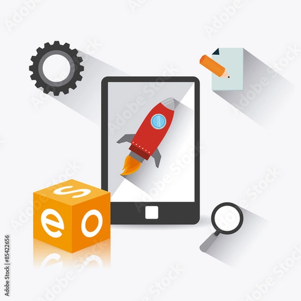 Fototapeta SEO design.