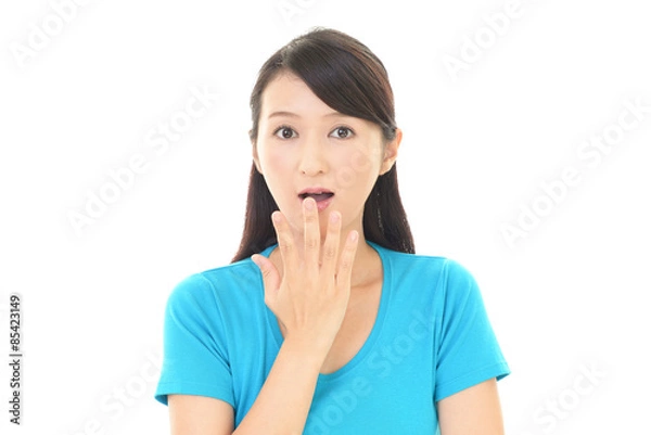 Fototapeta 驚く女性