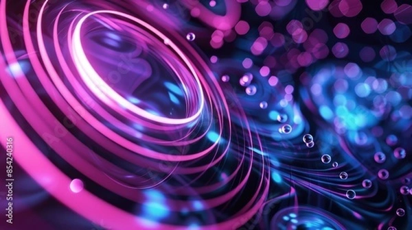 Fototapeta Digital background featuring loading circles.