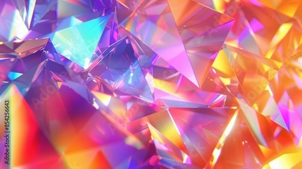 Fototapeta Sparkling Background with Jewel-Like Prism Gloss