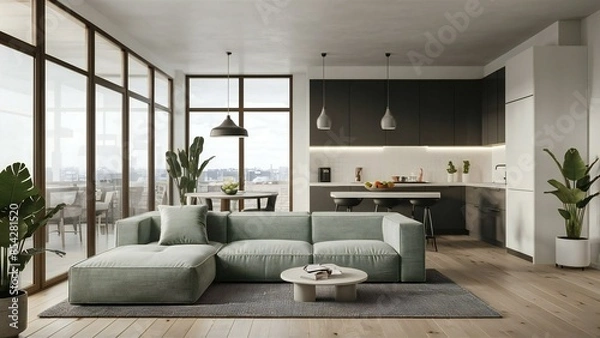 Fototapeta modern living room