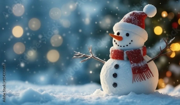 Obraz best new snowman merry christmas