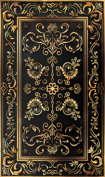 Fototapeta thai art texture AI generated 