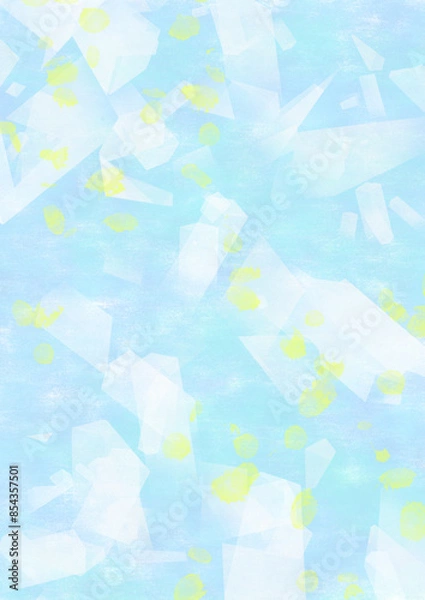 Obraz 氷の冷たいイメージ青色と黄色