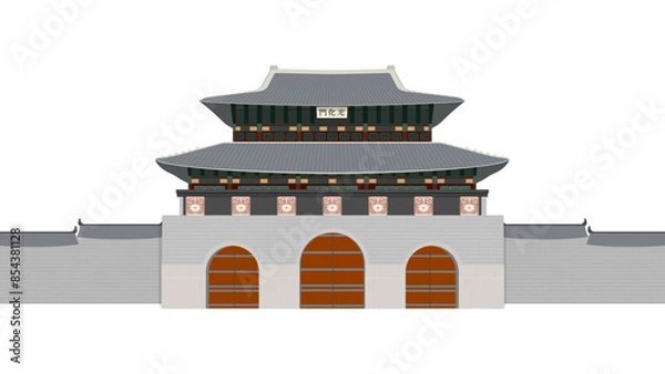 Fototapeta 광화문(건물+건축+한옥+서울+역사)