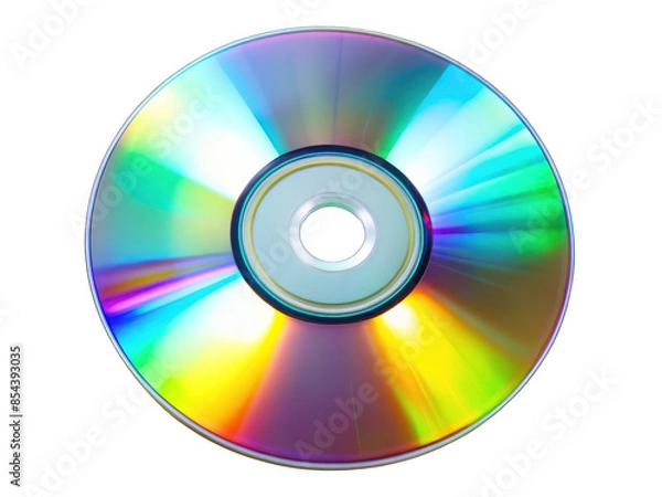 Fototapeta cd or dvd disk isolated on white. Png