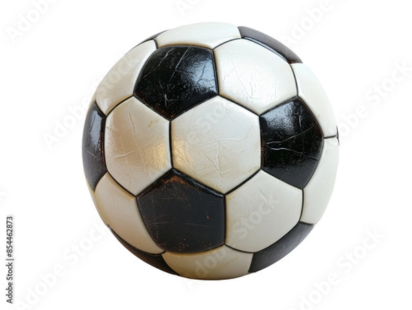 Fototapeta A soccer ball isolated on transparent background