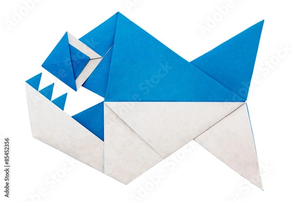 Obraz Origami paper piranha