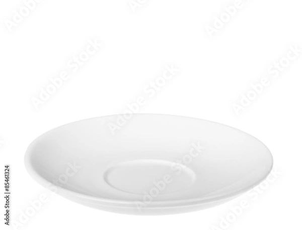 Fototapeta saucer isolated on a white background