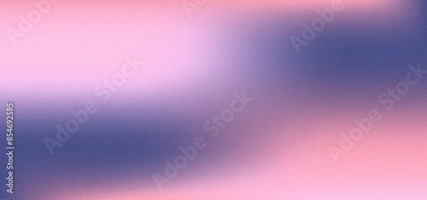 Obraz Grain gradient background in pink and blue colors. Trendy y2k aesthetic wallpaper for print design, web cover. Vector illustration