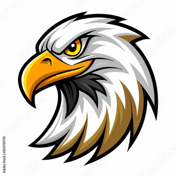 Obraz eagle logo design | eagle mascot logo design vector illustration| eagle esport logo