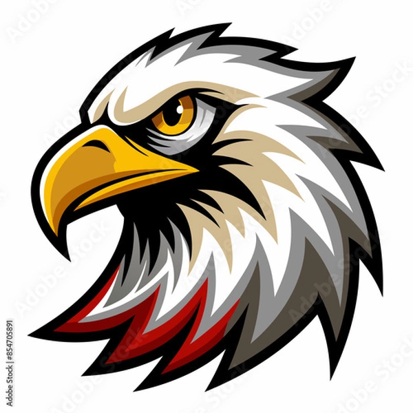 Obraz eagle logo design | eagle mascot logo design vector illustration| eagle esport logo
