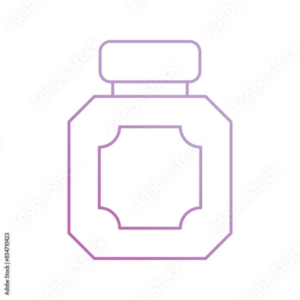 Fototapeta perfume icon with white background vector stock illustration
