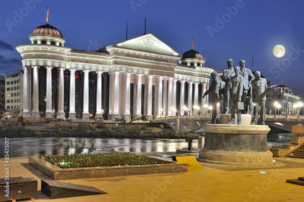 Obraz Skopje night scene