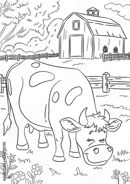 Obraz cow and calf