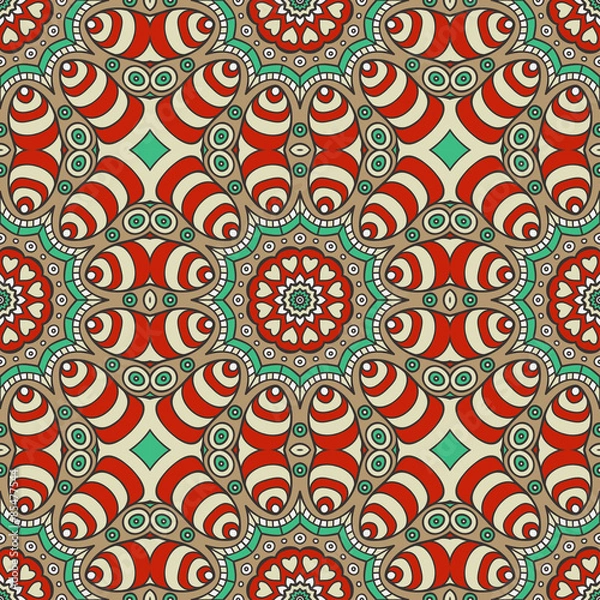 Fototapeta Vector ethnic seamless pattern