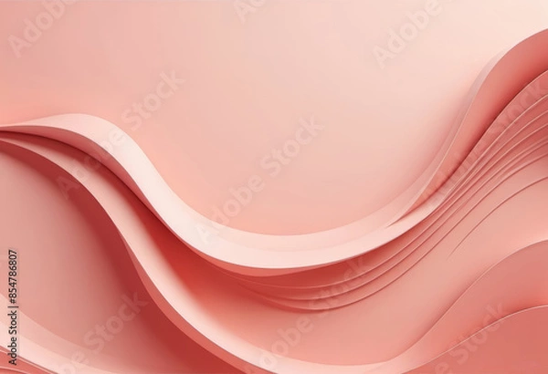 Fototapeta light orange abstract background with waves