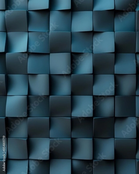 Fototapeta a blue square pattern with a black background