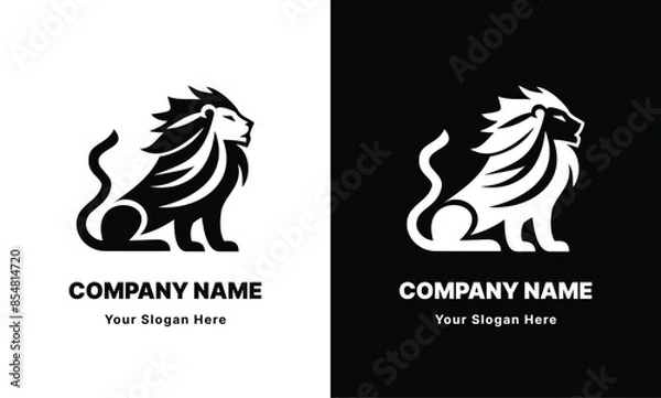 Obraz King Lion Logo Vector for Your Brand.eps