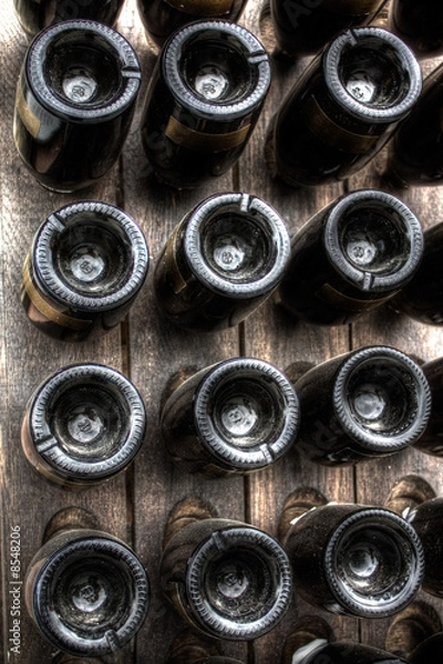 Fototapeta Dusty Wine Bottles 01