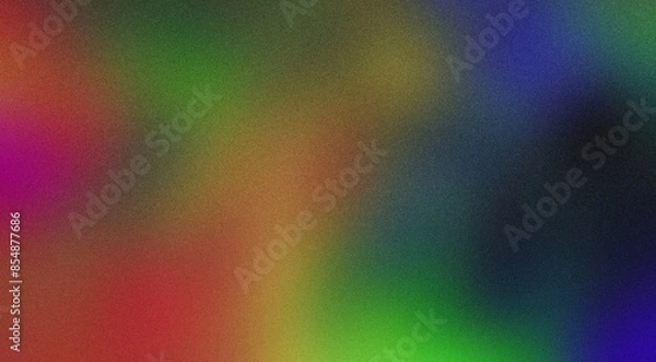 Fototapeta Red green blue noisy color gradient background, grainy texture effect, poster banner header backdrop design
