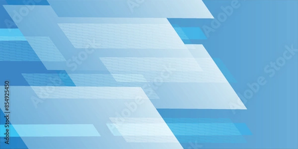 Fototapeta Bright navy blue dynamic abstract vector background with diagonal lines.