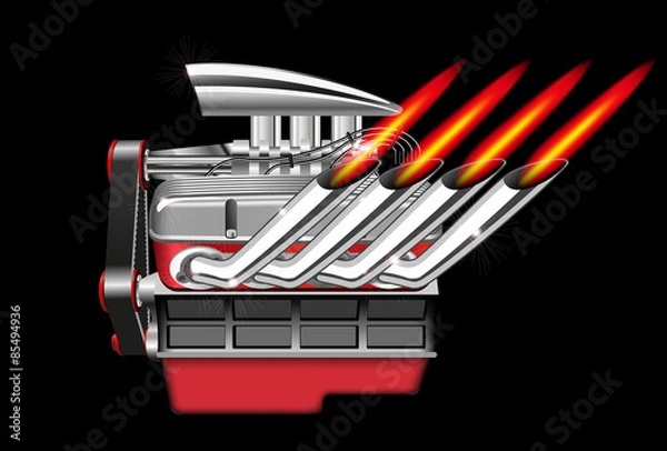 Fototapeta Vector Engine