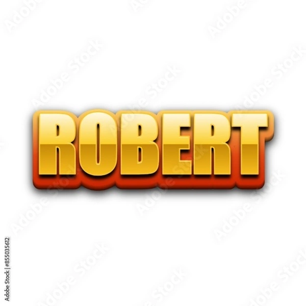 Fototapeta 3D Robert name poster art