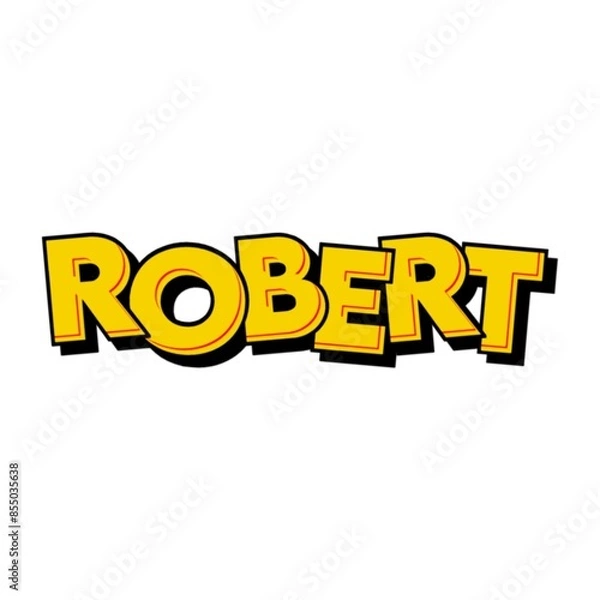 Fototapeta 3D Robert name poster art