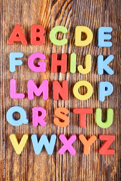 Obraz Plastic alphabet letters