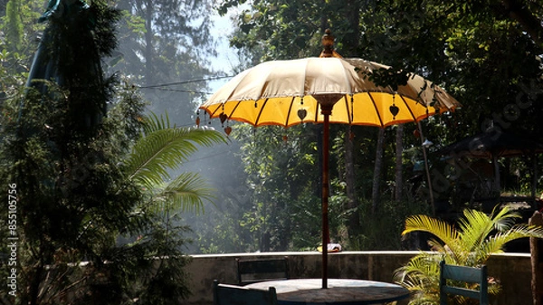 Fototapeta Yellow Garden Umbrella